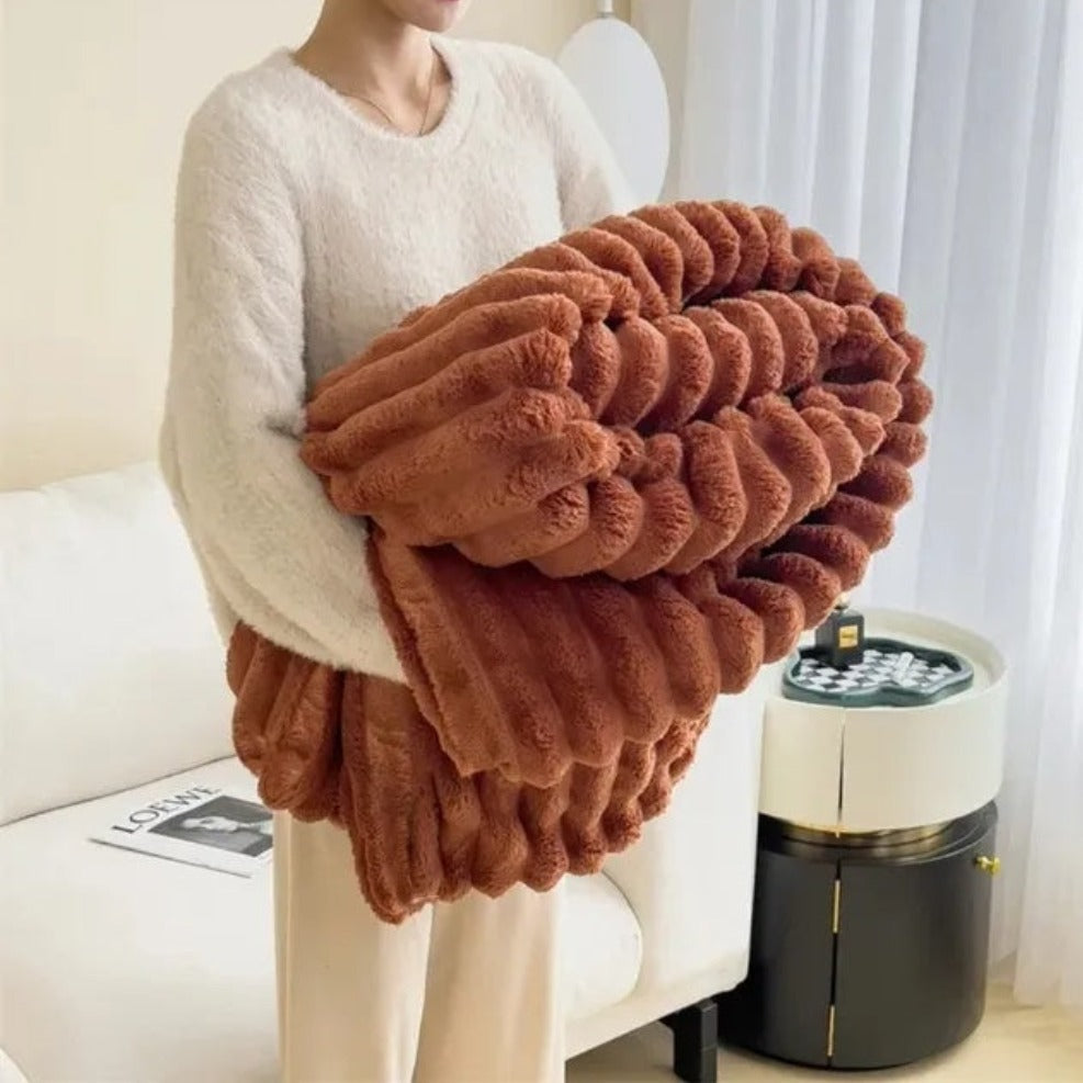 Cloud Nine | Textured Throw Blanket with Plush Softness | Versatile Comfort for All Seasons 10