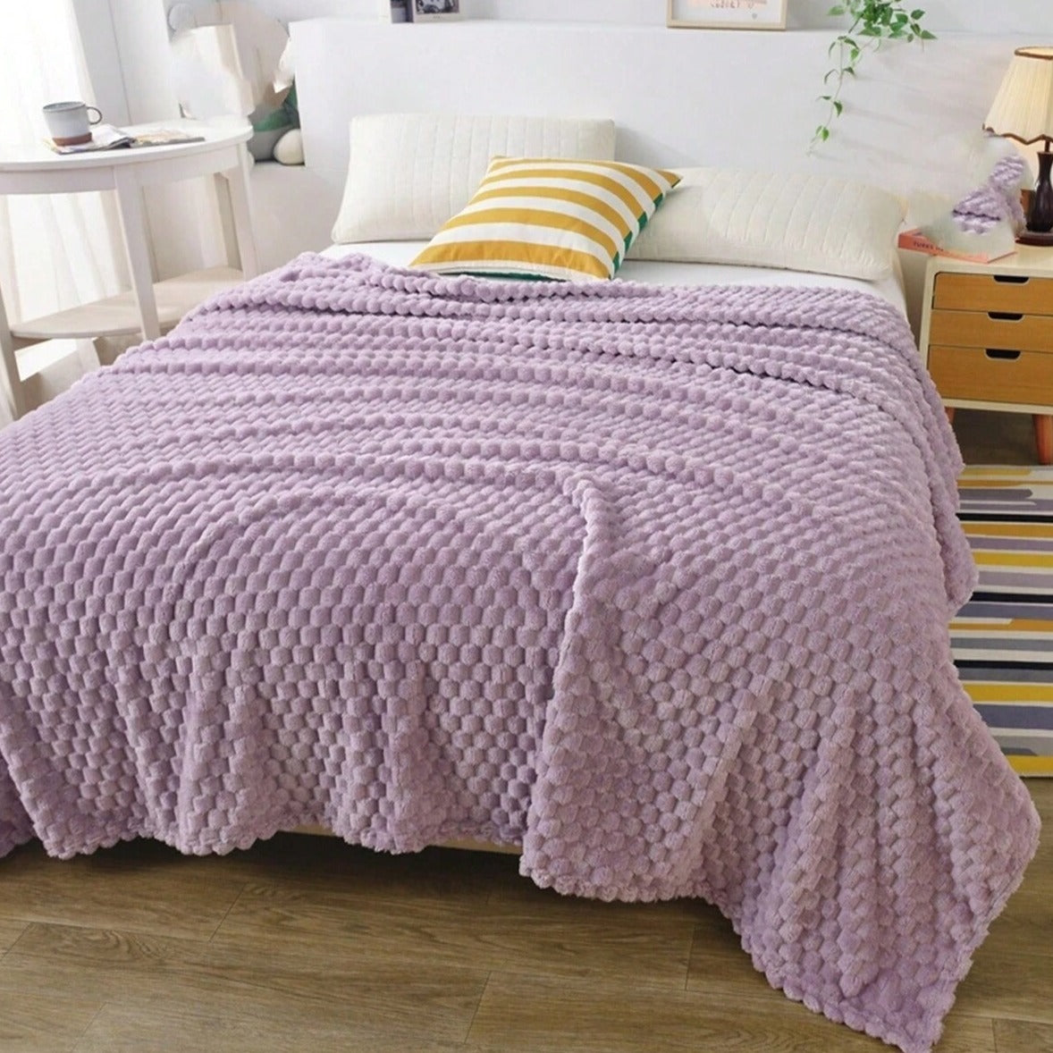 Comfort Collection | Fleece Throw Blanket with Ultra-Plush Softness | Cozy Accent for Year-Round Warmth 6