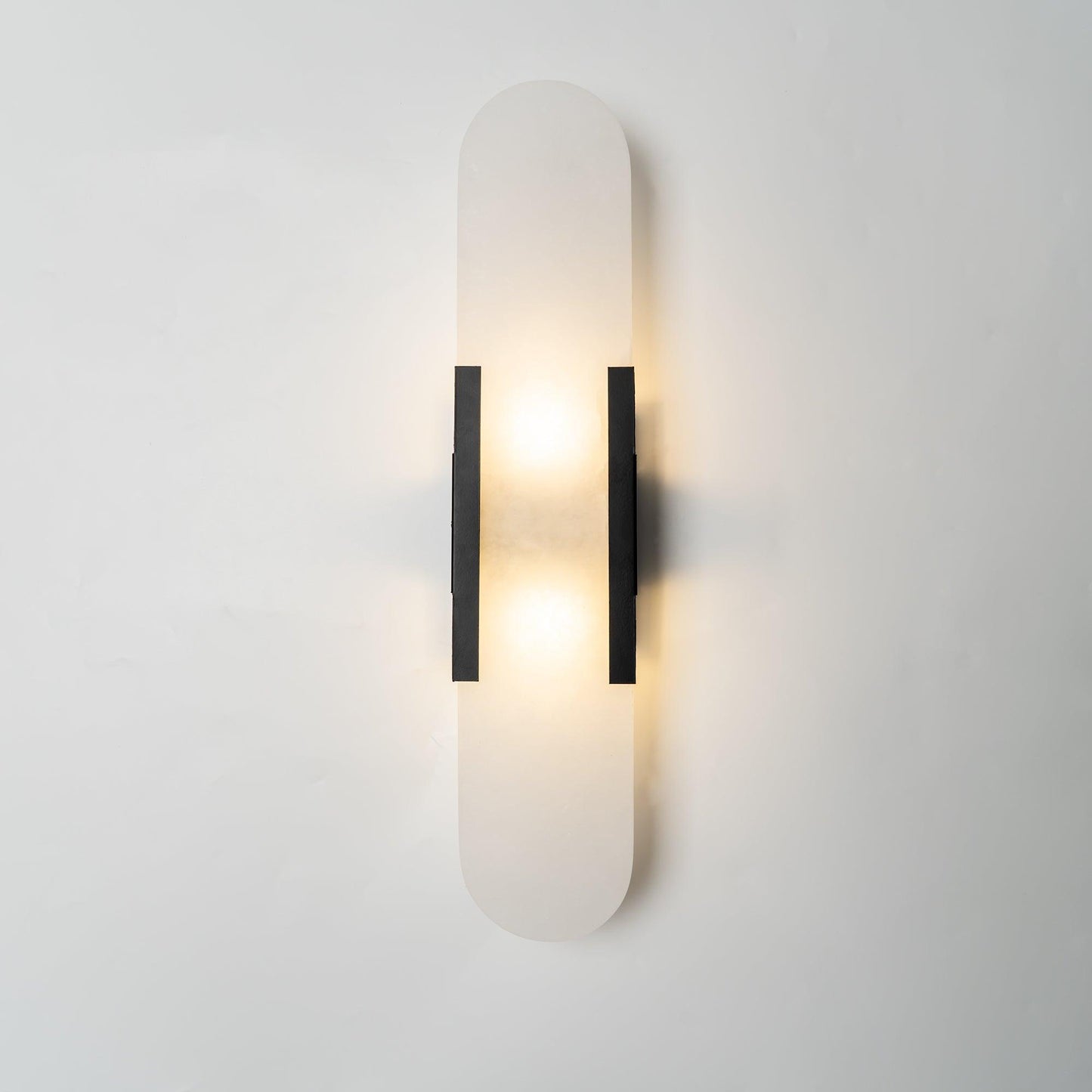 Elegant Alabaster Wall Sconce with Brass Accents | Handcrafted Lighting for Timeless Elegance 13