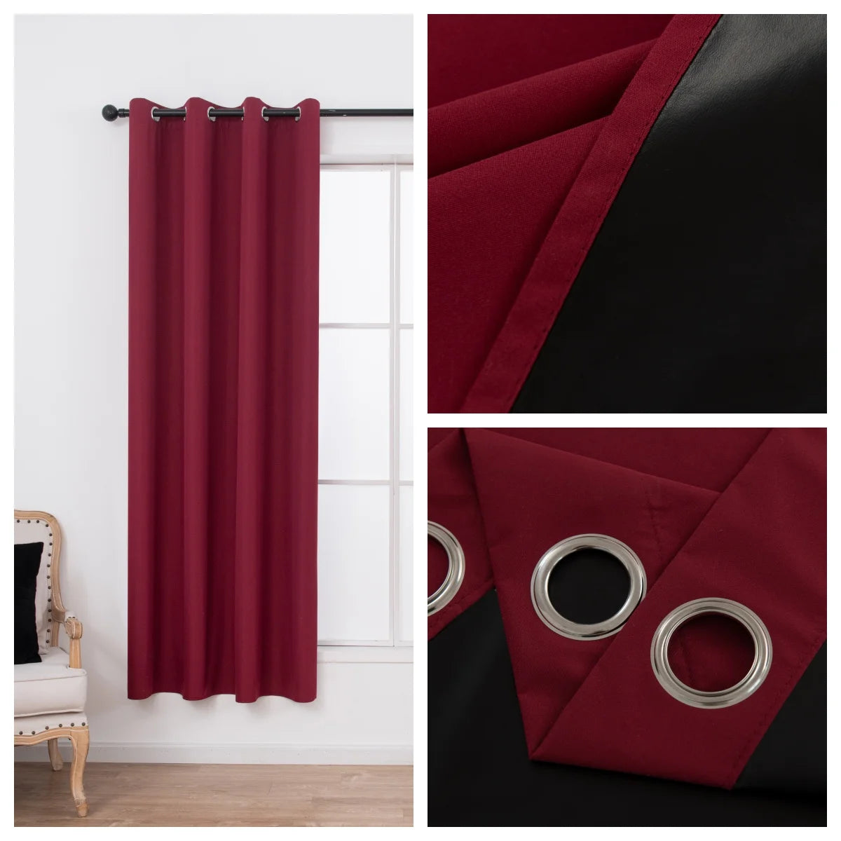 Elegant Blackout Curtains | Solid Blackout Drapes with Grommets | Total Privacy for Bedrooms and Living Rooms 16