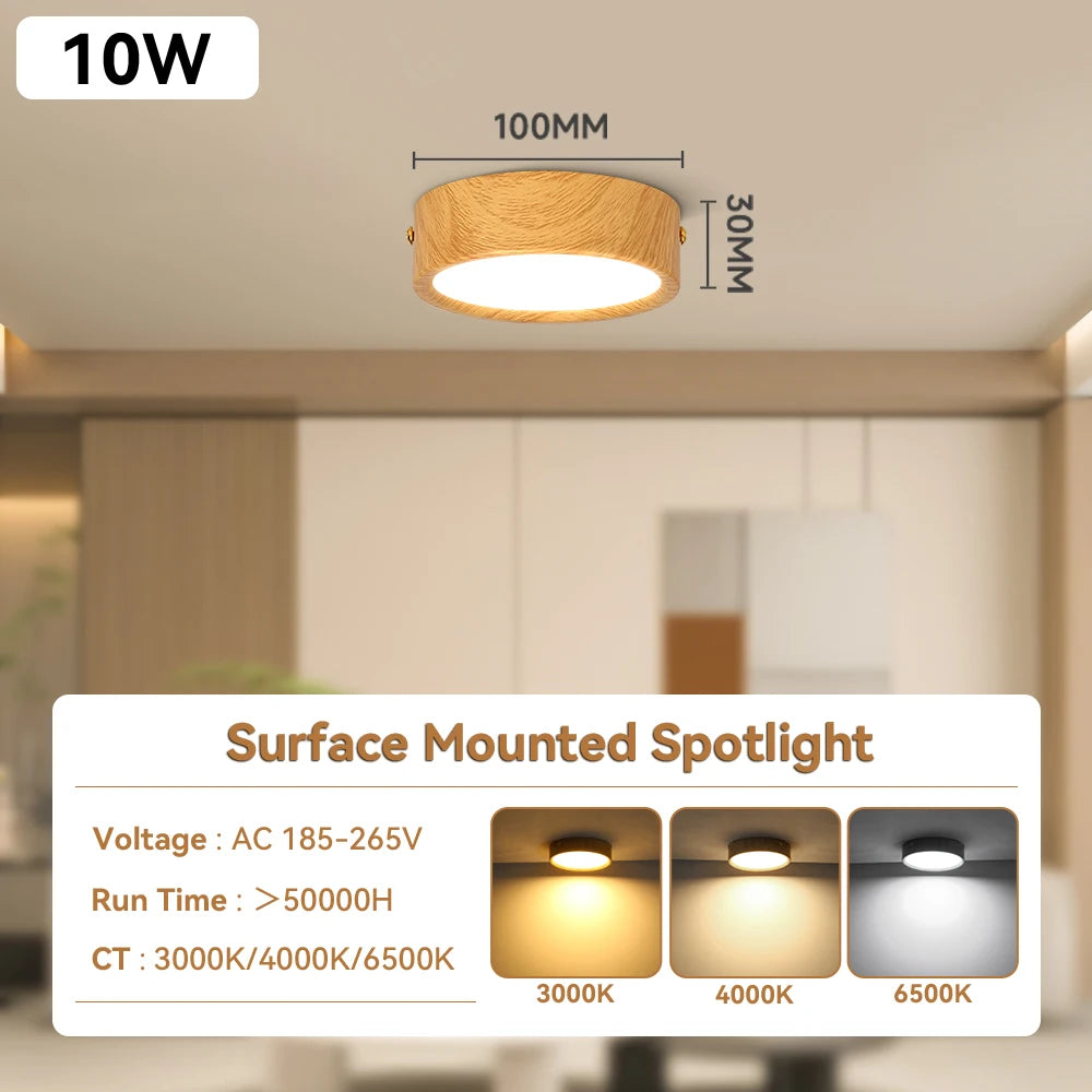 Elegant Ceiling Light Fixture | GX53 LED Downlight with Warm & Neutral Light | Versatile Indoor Lighting for Home Decor 11