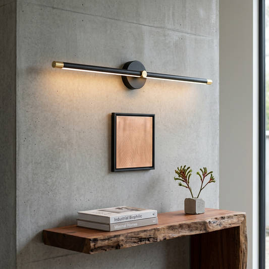 Elegant Metal Wall Sconce Lighting with Integrated LED | Stylish Design for Warm Illumination 1