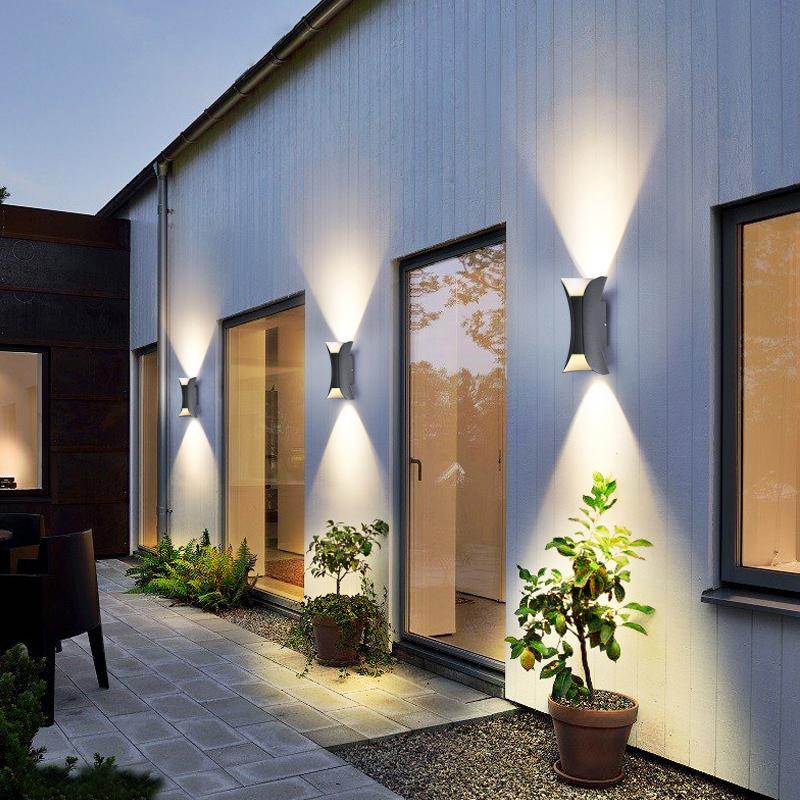 Modern Curved Wall Light | Dual-Directional LED Sconce with Elegant Design | Outdoor Illumination for Enhanced Aesthetics 12