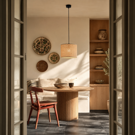 Natural Woven Pendant Light | Adjustable Jute Fixture for Cozy Kitchen Pendant Lighting 1