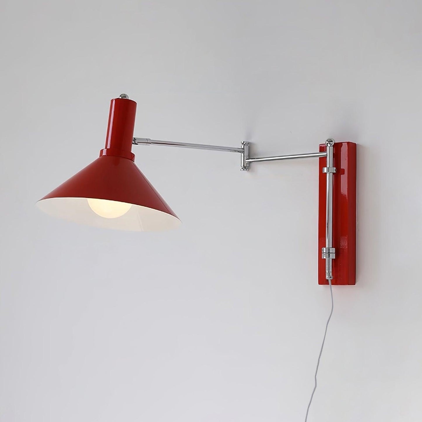 Peak Collection | Wall Lamp with 360-Degree Swivel & Adjustable Arm | Versatile Plug-In Lighting for Home Decor 10