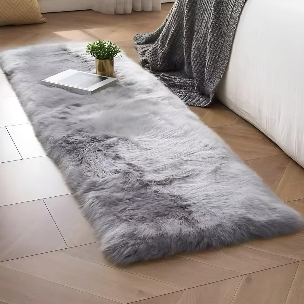 Plush Couch Cover | Faux Fur Fabric with Anti-Slip Design | Durable Protector for Pets and Kids 4