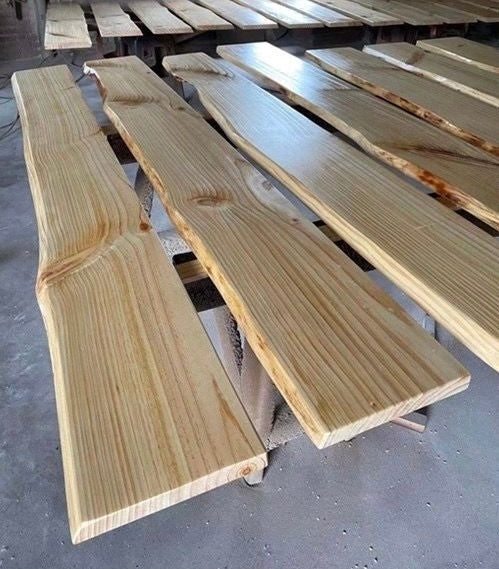 Rustic Hardwood | Floating Shelf with Live Edge Design | Unique Wall Decor for Natural Aesthetic 8