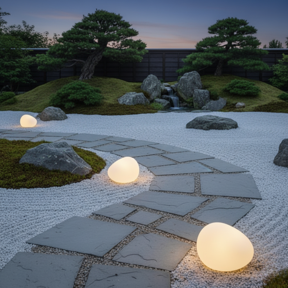 Solar Pebble Stone Light | Waterproof Solar Garden Lights for Elegant Outdoor Ambiance 8