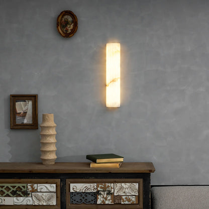 Elegant Alabaster Wall Sconce Light with Soft Glow Design | Ambient Lighting for Warm Atmosphere
