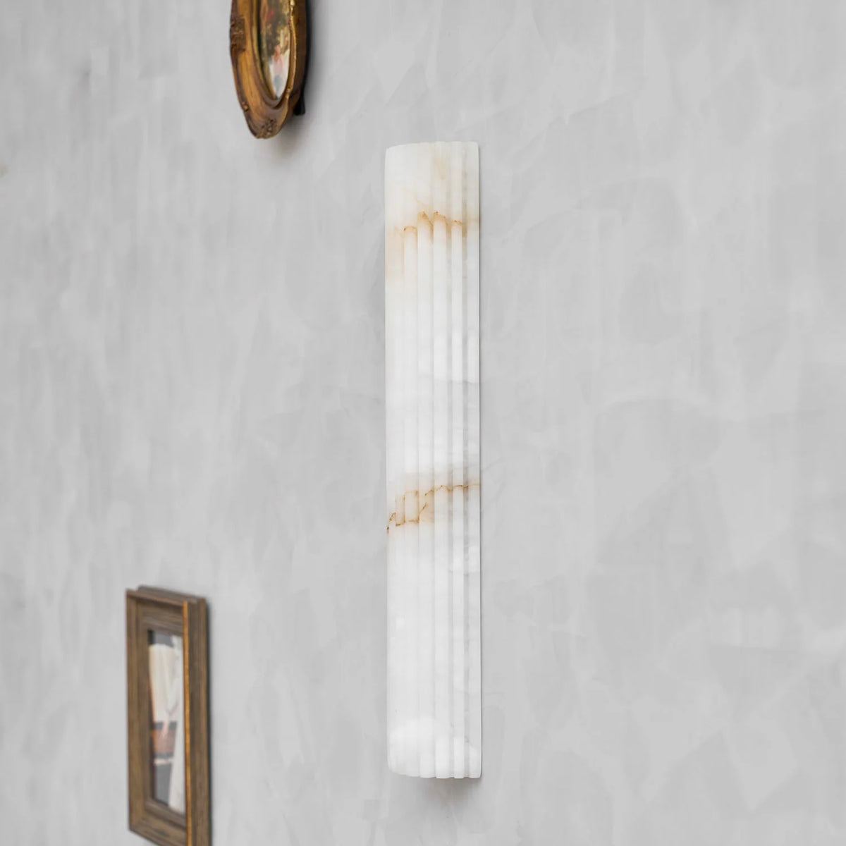 Elegant Alabaster Wall Sconce Light with Soft Glow Design | Ambient Lighting for Warm Atmosphere