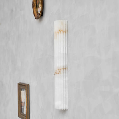 Elegant Alabaster Wall Sconce Light with Soft Glow Design | Ambient Lighting for Warm Atmosphere