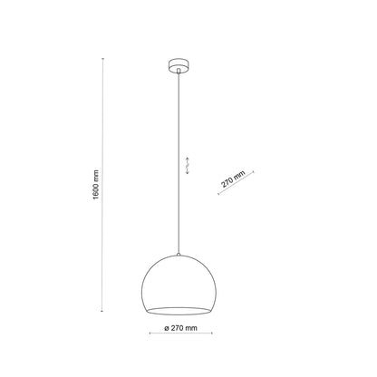 Mid-Century Modern Pendant Light | Focused Downward Lighting | Stylish Fixture for Kitchen Islands and Dining Tables