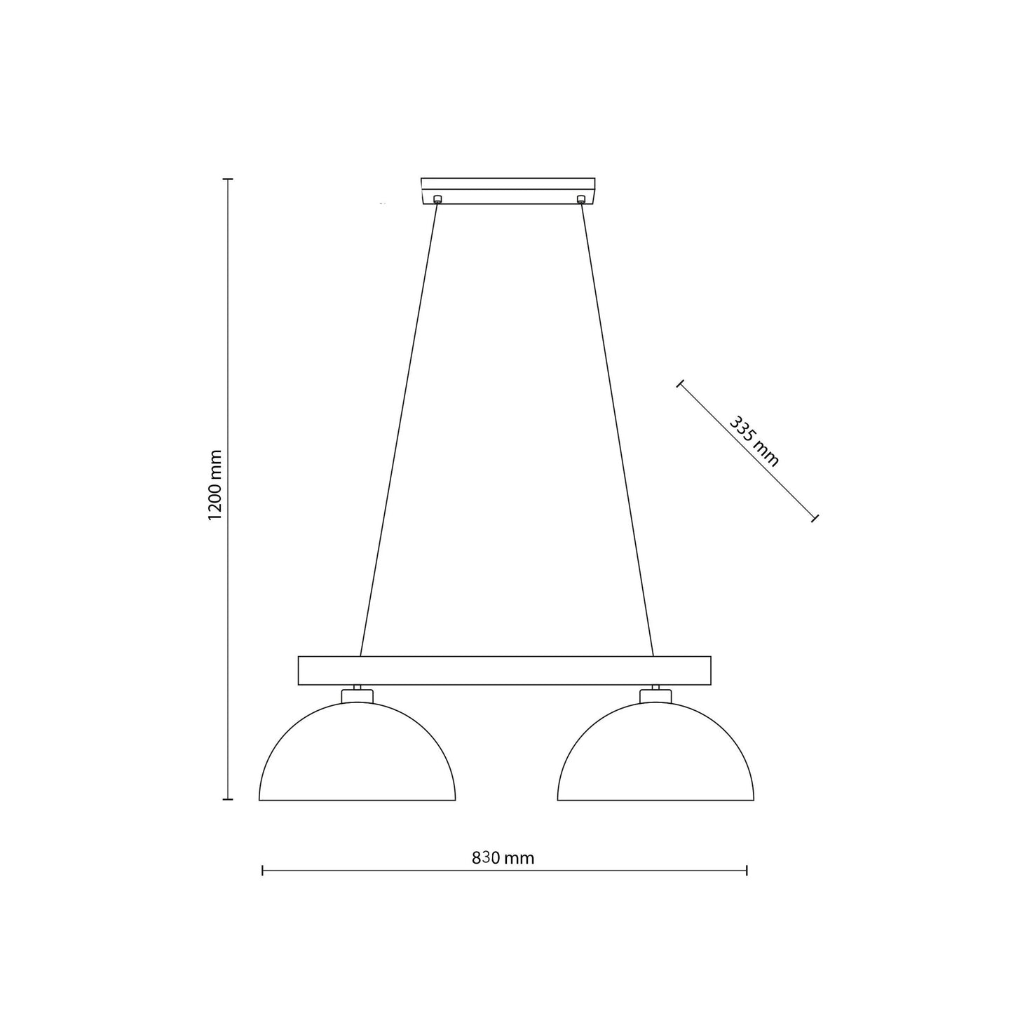 OSLO | Scandinavian Pendant Light with Natural Wood Accent | Adjustable Height for Focused Downward Illumination