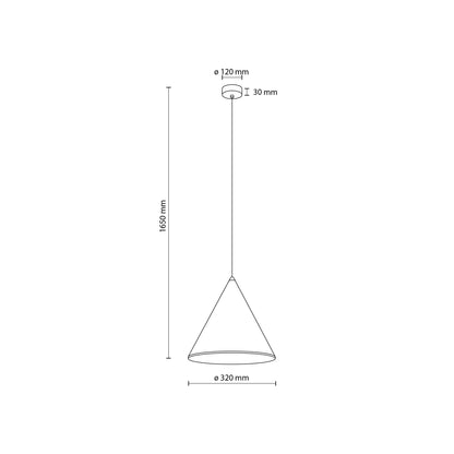 Modern Cone Pendant Light with Adjustable Height | Stylish Pendant Lighting for Kitchen Island