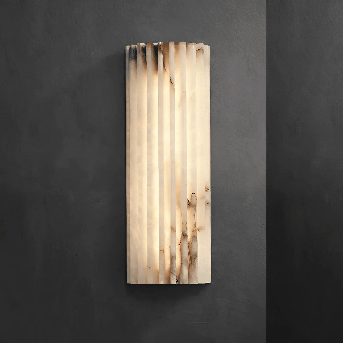 Elegant Alabaster Wall Sconce Light with Soft Glow Design | Ambient Lighting for Warm Atmosphere