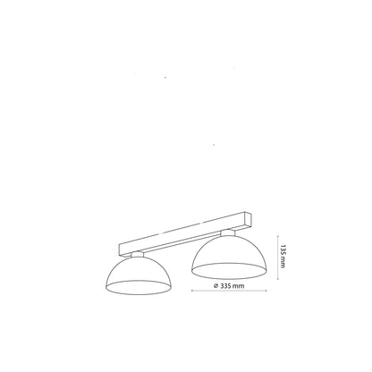 OSLO | Scandinavian Pendant Light with Natural Wood Accent | Adjustable Height for Focused Downward Illumination