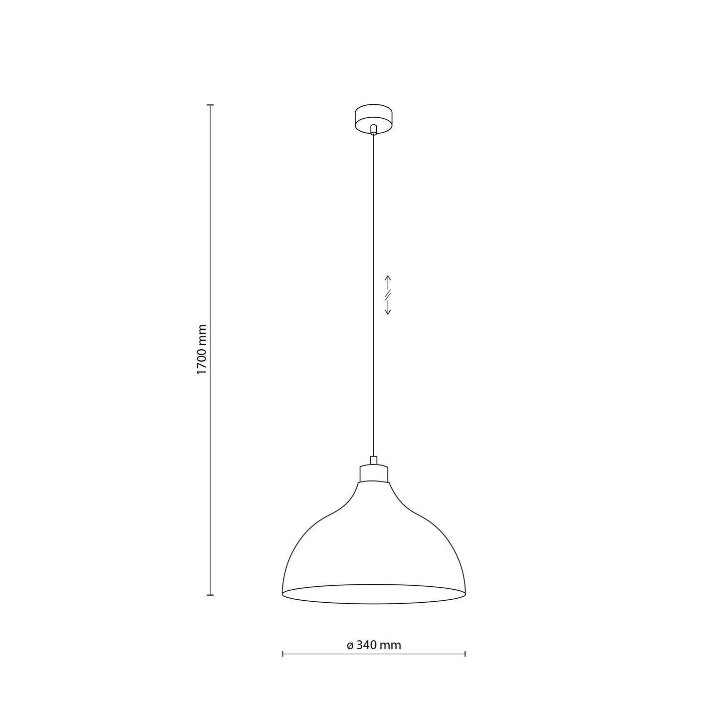 CAP Collection | Scandinavian Pendant Lighting with Adjustable Height | Modern Design for Versatile Home Decor
