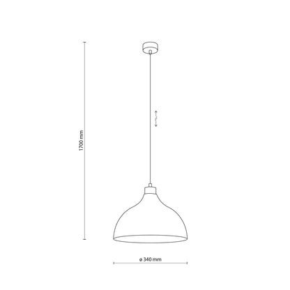 CAP Collection | Scandinavian Pendant Lighting with Adjustable Height | Modern Design for Versatile Home Decor