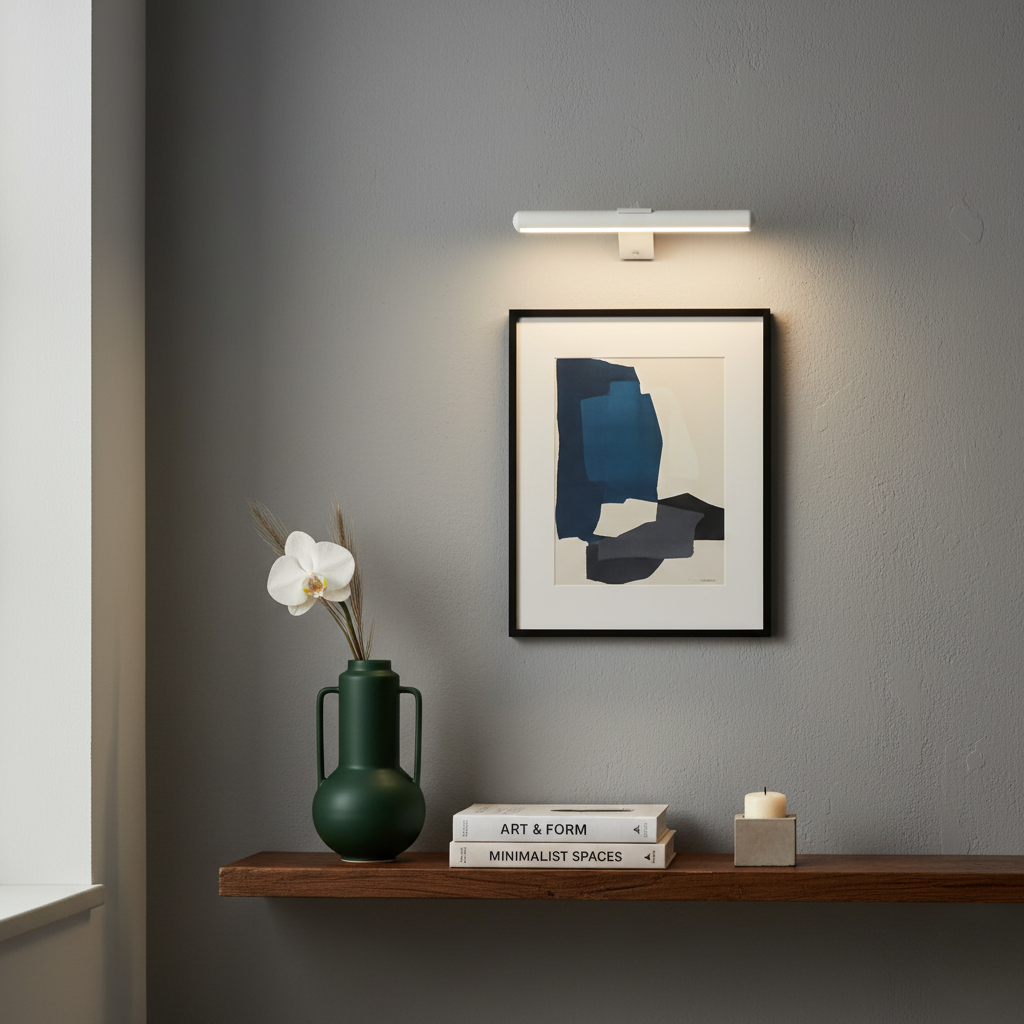 Adjustable LED Wall Light for Artwork Display with Customizable Hues | Sleek Design for Elegant Illumination 4