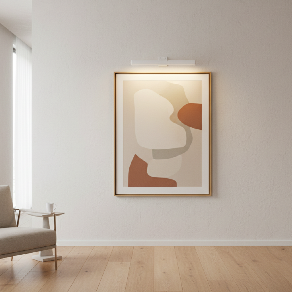 Adjustable LED Wall Light for Artwork Display with Customizable Hues | Sleek Design for Elegant Illumination 7