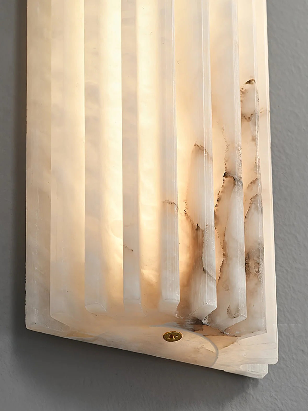 Elegant Alabaster Wall Sconce Light with Soft Glow Design | Ambient Lighting for Warm Atmosphere