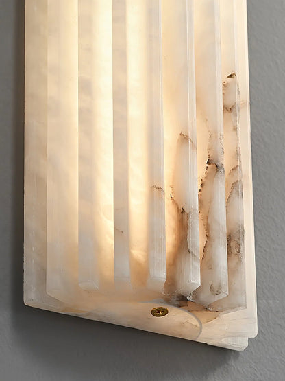 Elegant Alabaster Wall Sconce Light with Soft Glow Design | Ambient Lighting for Warm Atmosphere