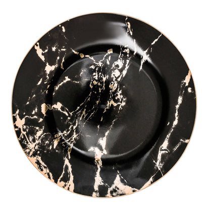 Artisan Plate Collection | Fine Porcelain Dinner Plates with Gilded Corners | Elegant Design for Vibrant Dining 5