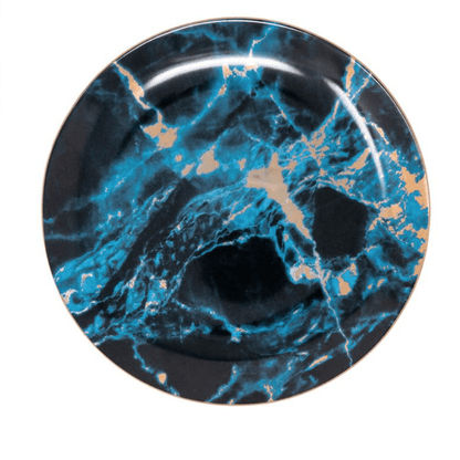 Artisan Plate Collection | Fine Porcelain Dinner Plates with Gilded Corners | Elegant Design for Vibrant Dining 6
