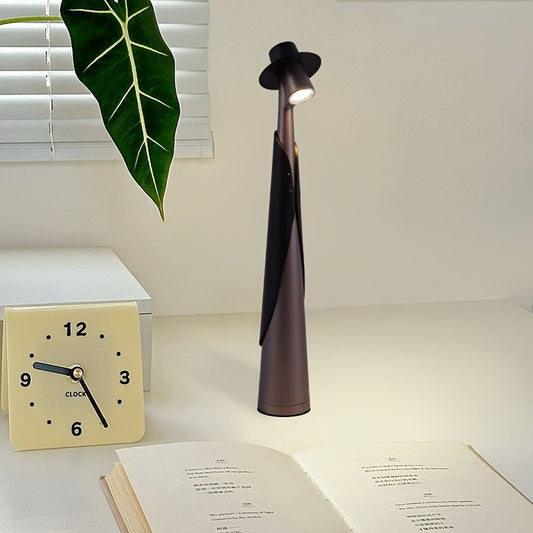 Artistic LED Desk Lamp | Rechargeable Cordless Table Lamp with Touch Control | Modern Design for Creative Illumination 0
