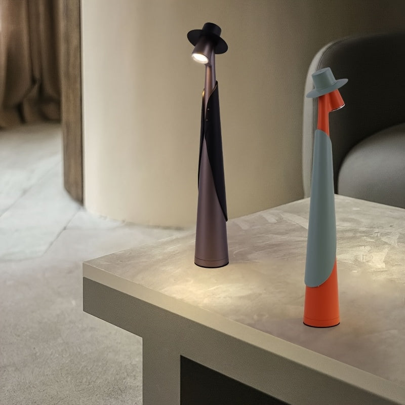 Artistic LED Desk Lamp | Rechargeable Cordless Table Lamp with Touch Control | Modern Design for Creative Illumination 1