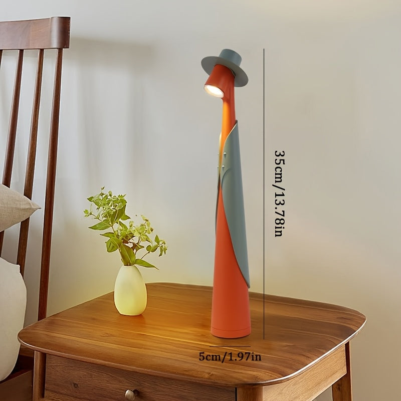 Artistic LED Desk Lamp | Rechargeable Cordless Table Lamp with Touch Control | Modern Design for Creative Illumination 4