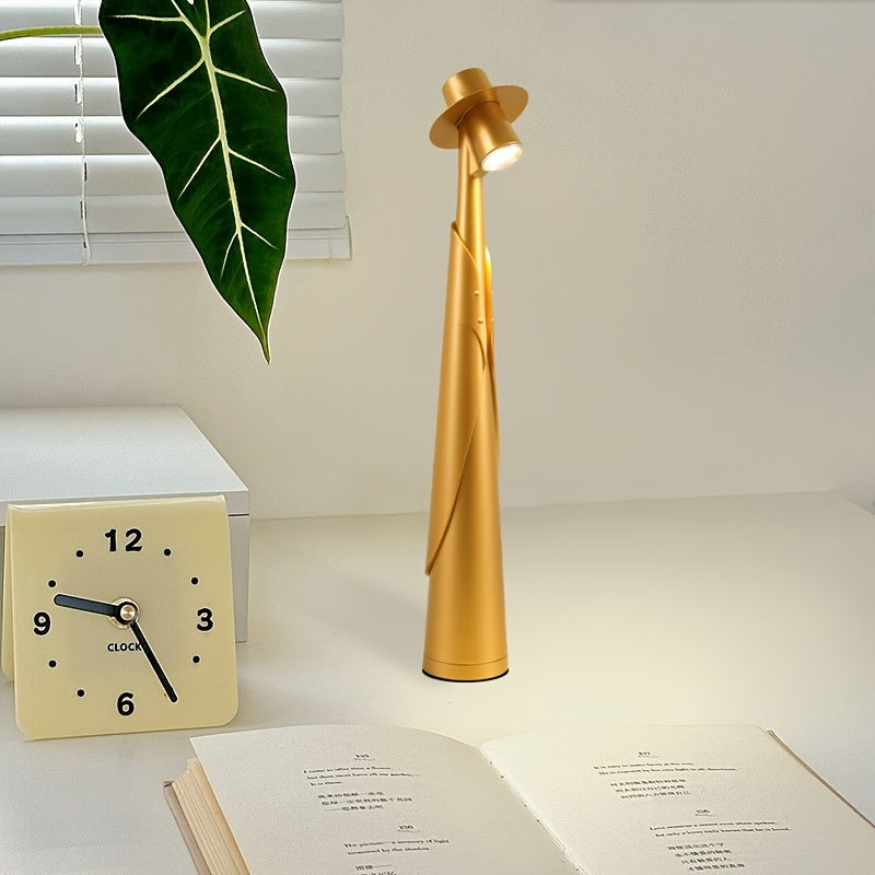 Artistic LED Desk Lamp | Rechargeable Cordless Table Lamp with Touch Control | Modern Design for Creative Illumination 8