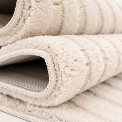 Boho Rug | Soft Cream Tufted Polyester with Unique Design | Cozy Decor for Warm Interiors 5