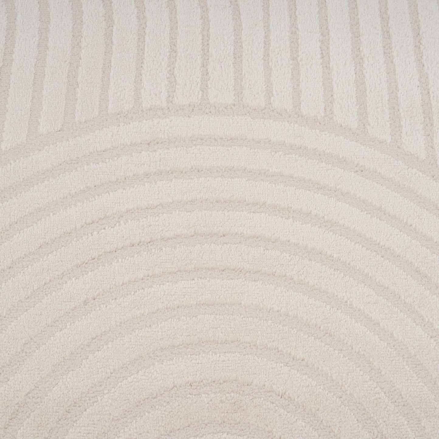 Boho Rug | Soft Cream Tufted Polyester with Unique Design | Cozy Decor for Warm Interiors 8