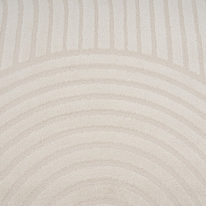 Boho Rug | Soft Cream Tufted Polyester with Unique Design | Cozy Decor for Warm Interiors 8