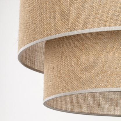 Calisto Jute | Large Kitchen Pendant Lighting with Layered Woven Shade | Warm Ambient Glow for Cozy Interiors 2