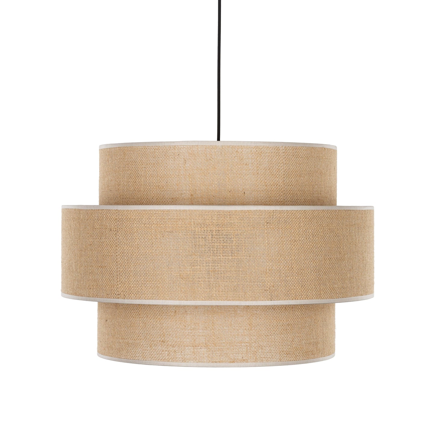 Calisto Jute | Large Kitchen Pendant Lighting with Layered Woven Shade | Warm Ambient Glow for Cozy Interiors 4