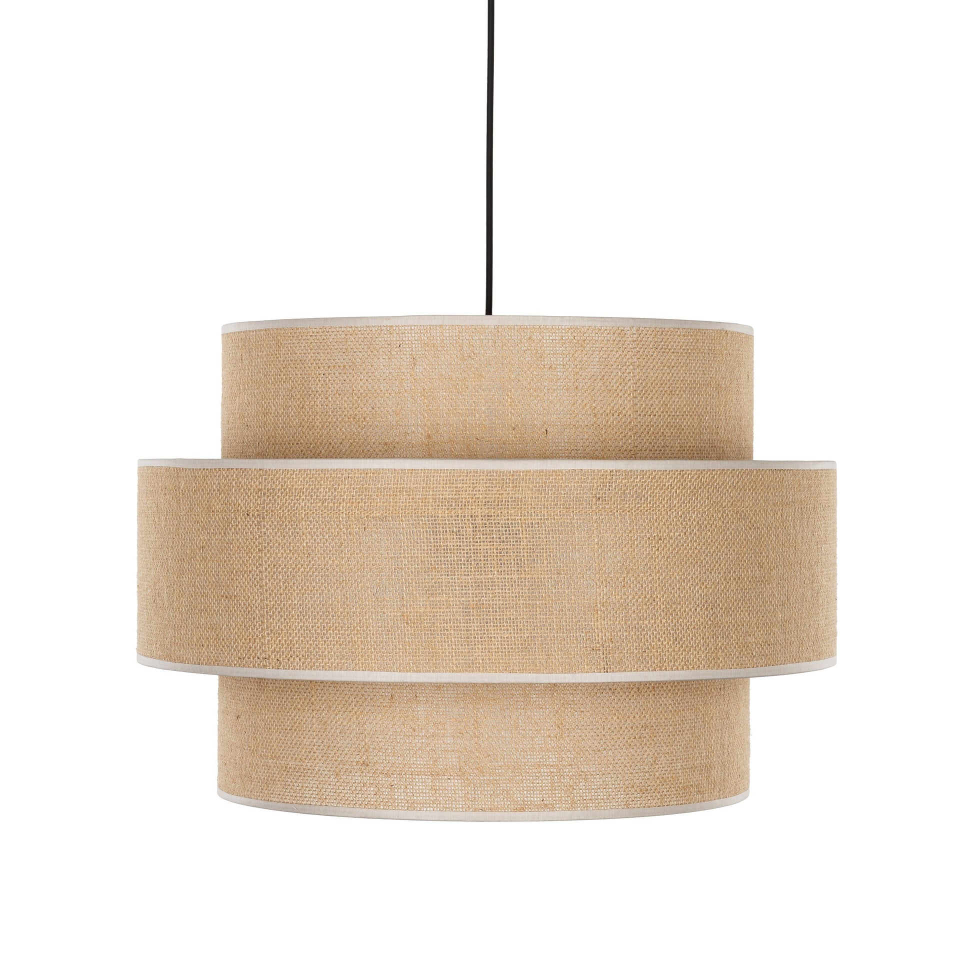 Calisto Jute | Large Kitchen Pendant Lighting with Layered Woven Shade | Warm Ambient Glow for Cozy Interiors 4