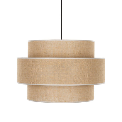 Calisto Jute | Large Kitchen Pendant Lighting with Layered Woven Shade | Warm Ambient Glow for Cozy Interiors 4