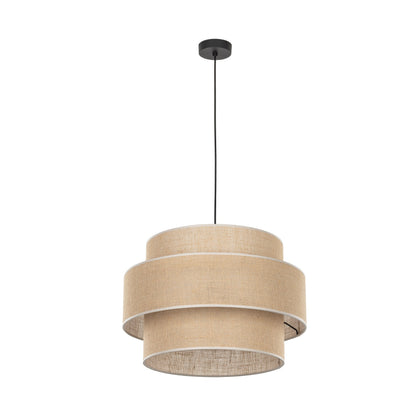 Calisto Jute | Large Kitchen Pendant Lighting with Layered Woven Shade | Warm Ambient Glow for Cozy Interiors 5