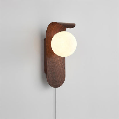 Carlyle | Plug-In Wall Lamp with Frosted Acrylic Globe | Damp Rated for Versatile Bathroom Use 0