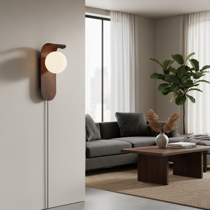 Carlyle | Plug-In Wall Lamp with Frosted Acrylic Globe | Damp Rated for Versatile Bathroom Use 6