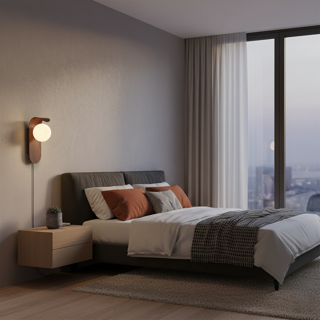 Carlyle | Plug-In Wall Lamp with Frosted Acrylic Globe | Damp Rated for Versatile Bathroom Use 8