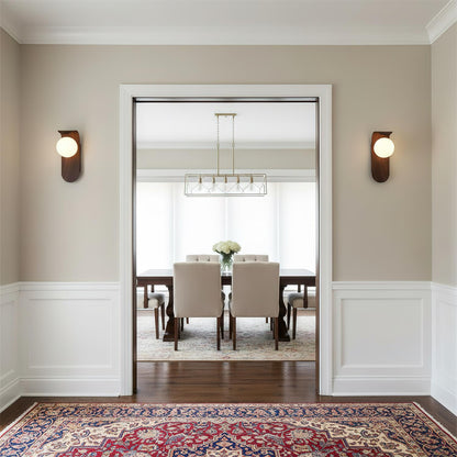 Carlyle | Wall Sconce Lighting with Frosted Glass Globe | Dimmer Compatible for Soft Ambient Illumination 3