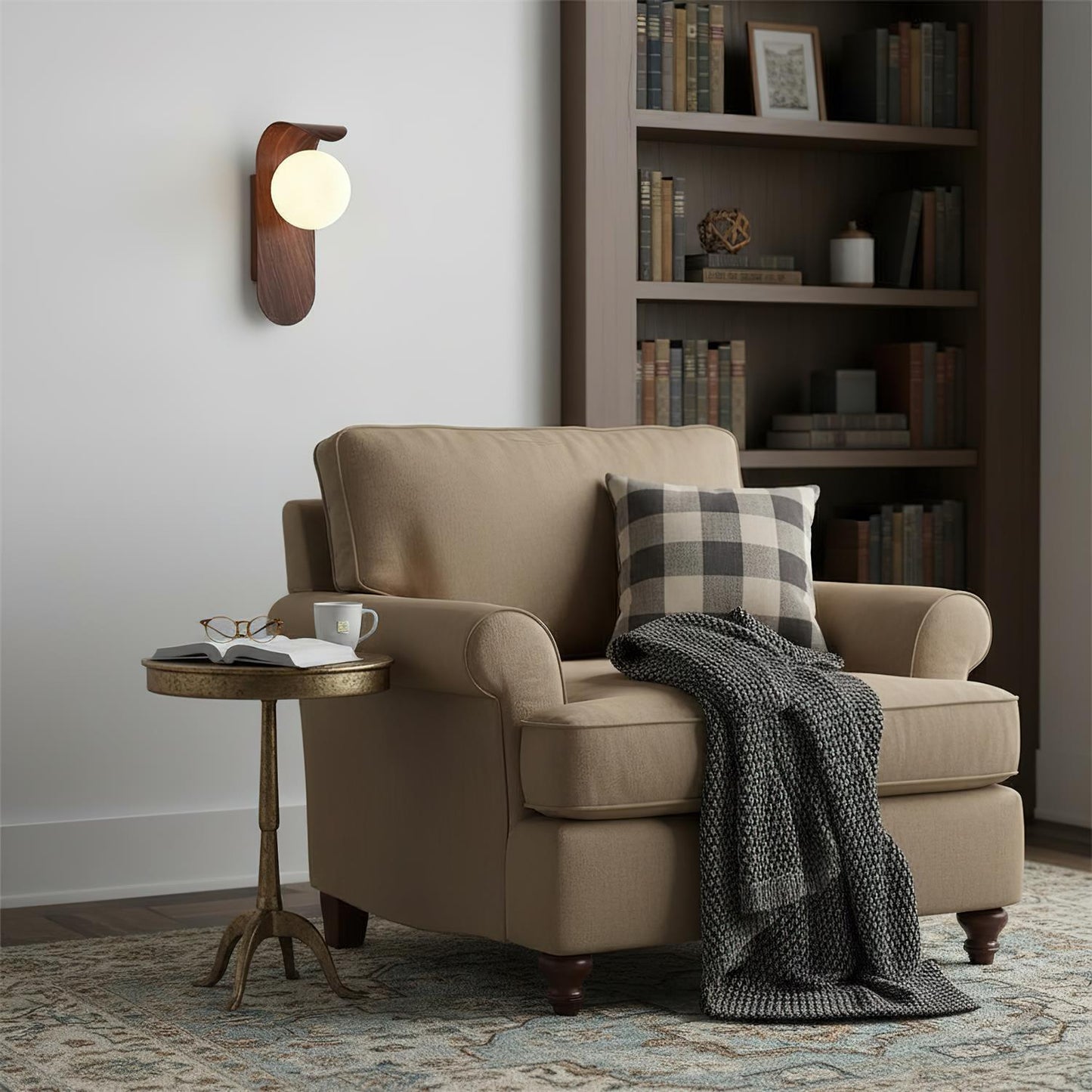 Carlyle | Wall Sconce Lighting with Frosted Glass Globe | Dimmer Compatible for Soft Ambient Illumination 4