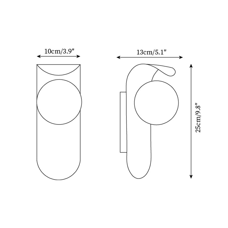 Carlyle | Wall Sconce Lighting with Frosted Glass Globe | Dimmer Compatible for Soft Ambient Illumination 5