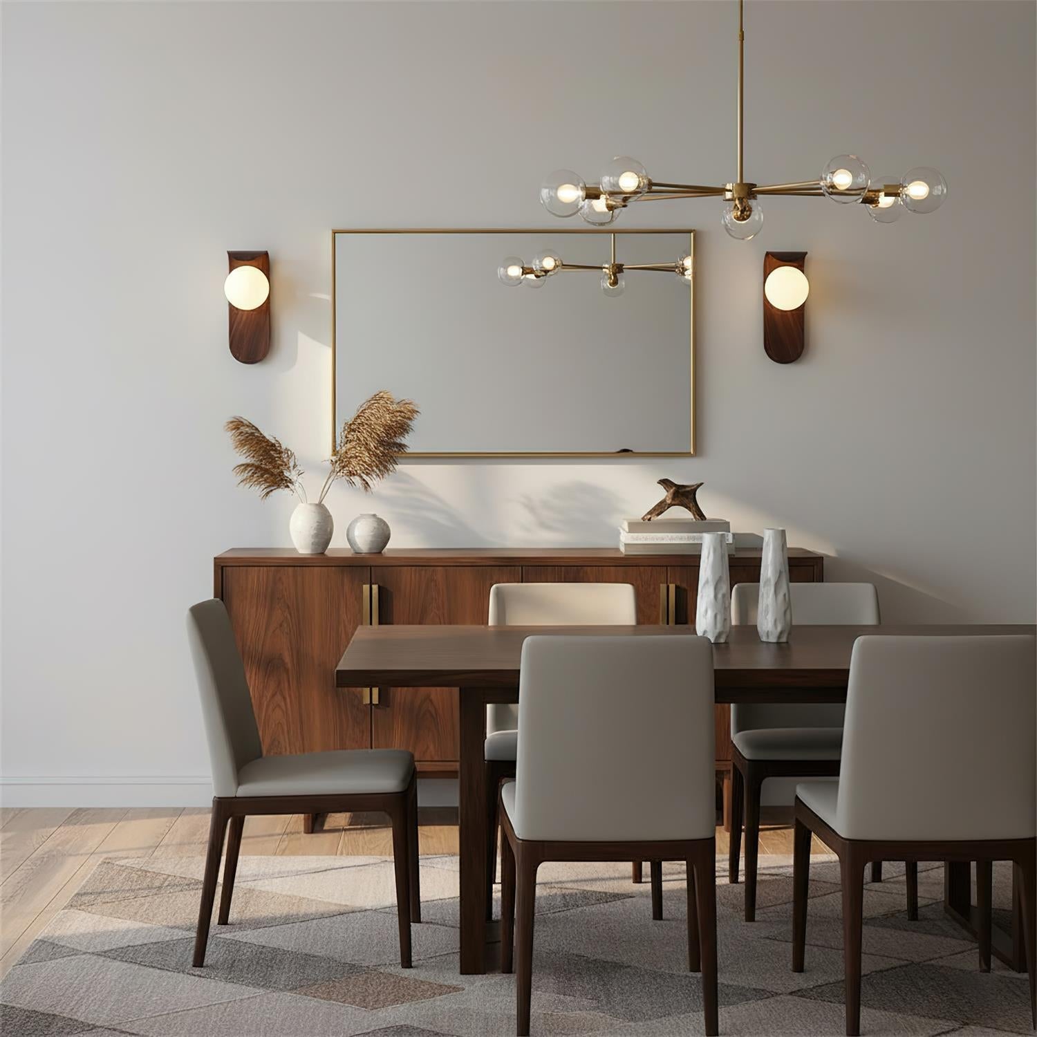 Carlyle | Wall Sconce Lighting with Frosted Glass Globe | Dimmer Compatible for Soft Ambient Illumination 6