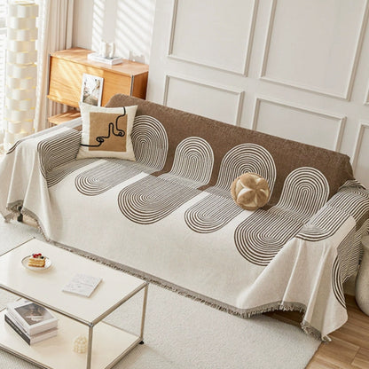 Chenille Couch Cover | Double-Sided Design with Plush Comfort | Stylish Protector for Pets and Spills 2