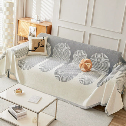 Chenille Couch Cover | Double-Sided Design with Plush Comfort | Stylish Protector for Pets and Spills 4