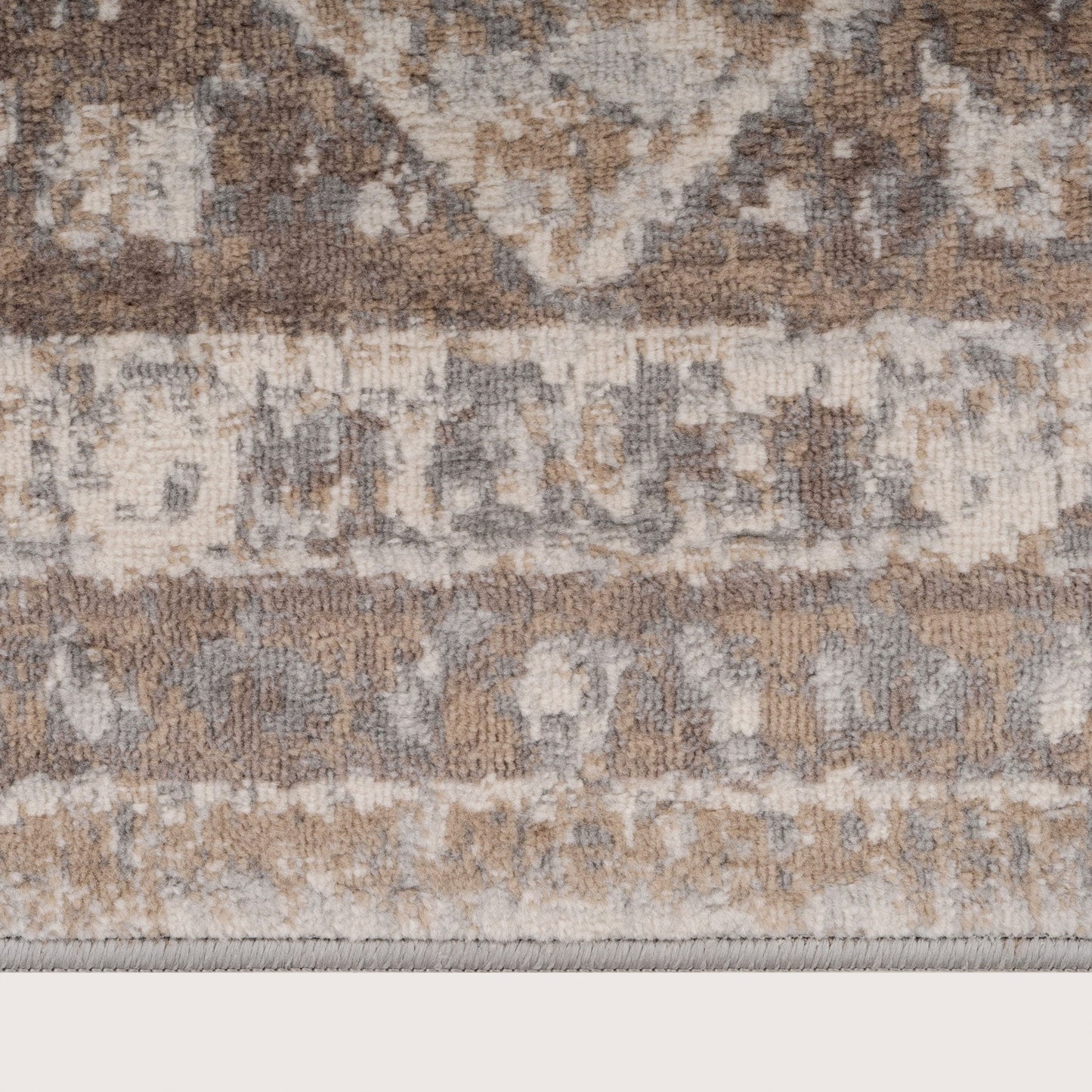 Chic Beige Area Rug | Distressed Design for Elegant Living Room Decor 5